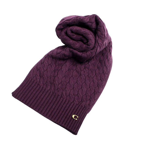 コーチ COACH マフラー ストール CO100294-604 レディース メンズ オックスブラッド パープル 紫 マフラー